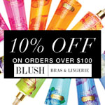 Blush Bras and Lingerie Promo Voucher - 10% OFF!