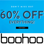 boohoo Promo Code - 60% OFF everything