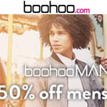 boohoo Promo Code - 50% off MENSWEAR