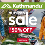 Kathmandu Promo Coupon - 50% OFF Autumn Sale