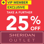 Sheridan Factory Outlet Discount Voucher - Take a further 25% OFF!